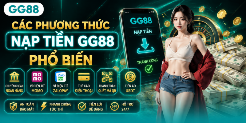 Các phương thức nạp tiền GG88 phổ biến